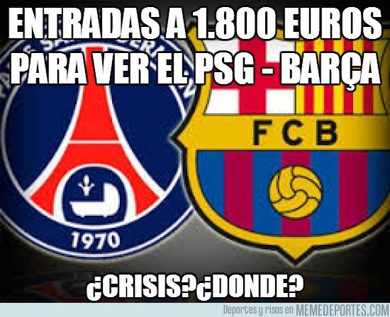 108201 - Entradas a 1.800 euros para ver el PSG - Barça