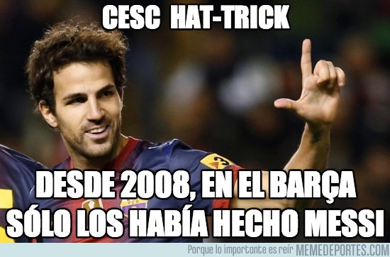 111921 - Desde 2008 sólo hacía hat tricks Messi