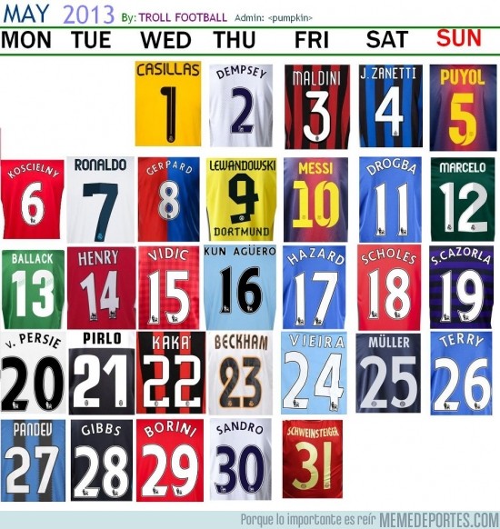 122404 - Calendario de Mayo con futbolistas