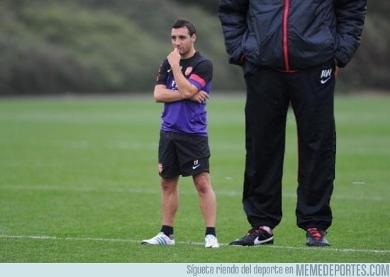 124541 - Santi Cazorla en los entrenamientos del Arsenal
