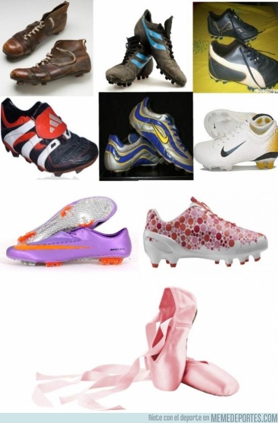 128894 - La evolución de las botas de fútbol