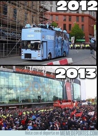 132584 - La diferencia entre los seguidores del Manchester City y del United