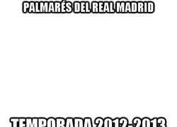 Enlace a Palmarés del Real Madrid 2012/2013