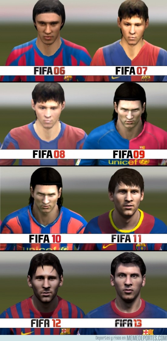 134898 - Lionel Messi desde FIFA 6 a 13