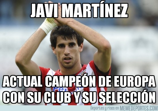 139143 - Javi Martínez alcanzando la máxima cumbre europea del fútbol