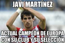 Enlace a Javi Martínez alcanzando la máxima cumbre europea del fútbol