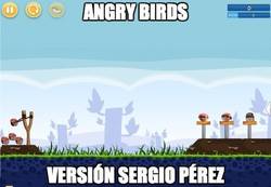 Enlace a Angry Birds, versión Sergio Pérez