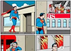 Enlace a Superman pasando de Roncero