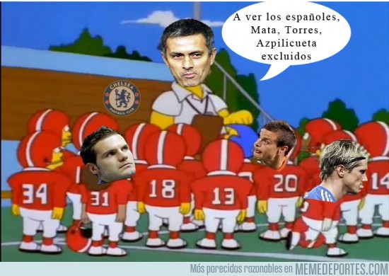 149133 - Mourinho exluyendo a los jugadores españoles del Chelsea