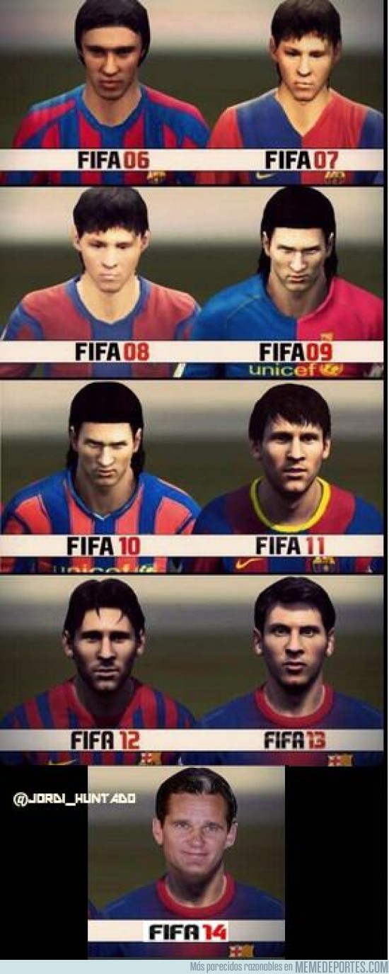 149394 - Así ha evolucionado Messi en la saga FIFA
