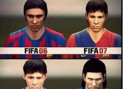 Enlace a Así ha evolucionado Messi en la saga FIFA