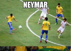 Enlace a Neymar callando bocas