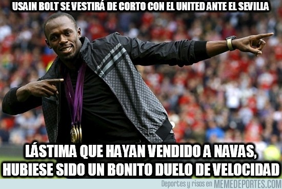 161873 - Usain Bolt se vestirá de corto con el united ante el Sevilla