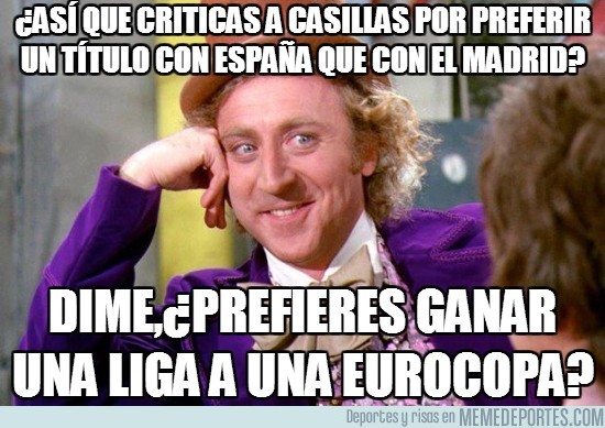 162850 - ¿Así que criticas a Casillas por preferir un título con España que con el Madrid?
