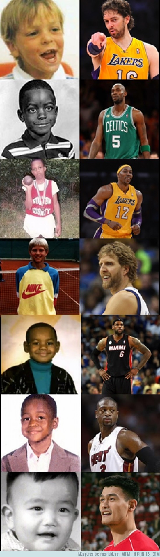 167216 - Los jugadores de la NBA en la infancia