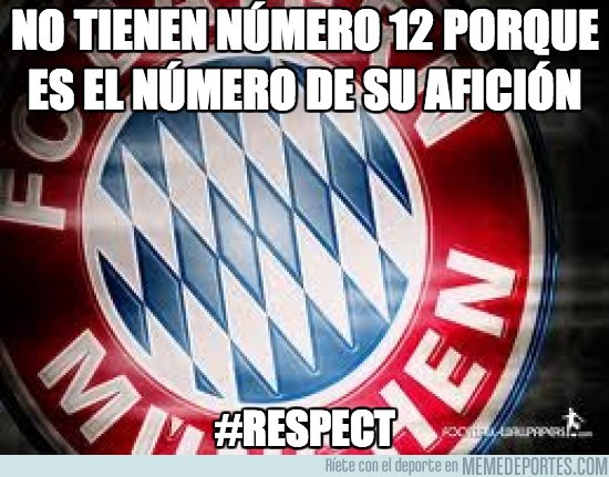 167902 - El Bayern de Munich no tiene número 12