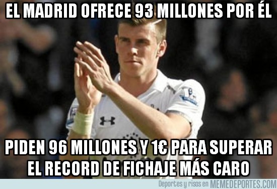 169196 - El Madrid ofrece 93 millones por Bale