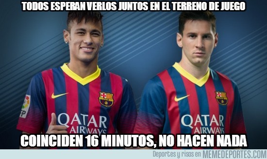 171848 - Messi y Neymar ya han coincidido en el campo