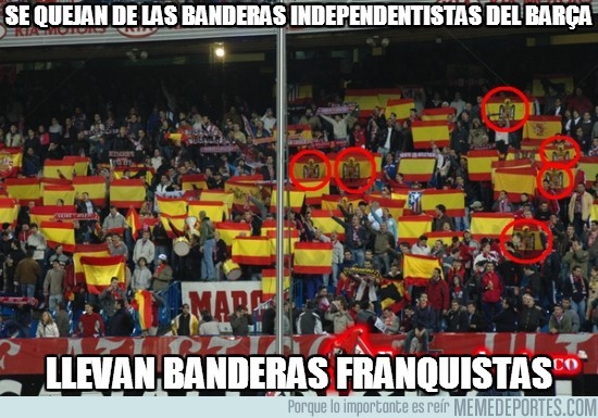 177886 - Se quejan de las banderas independentistas del Barça