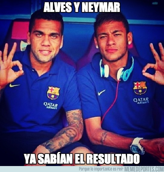 180499 - Alves y Neymar ya sabían el resultado
