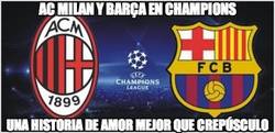 Enlace a AC Milan y Barça en champions