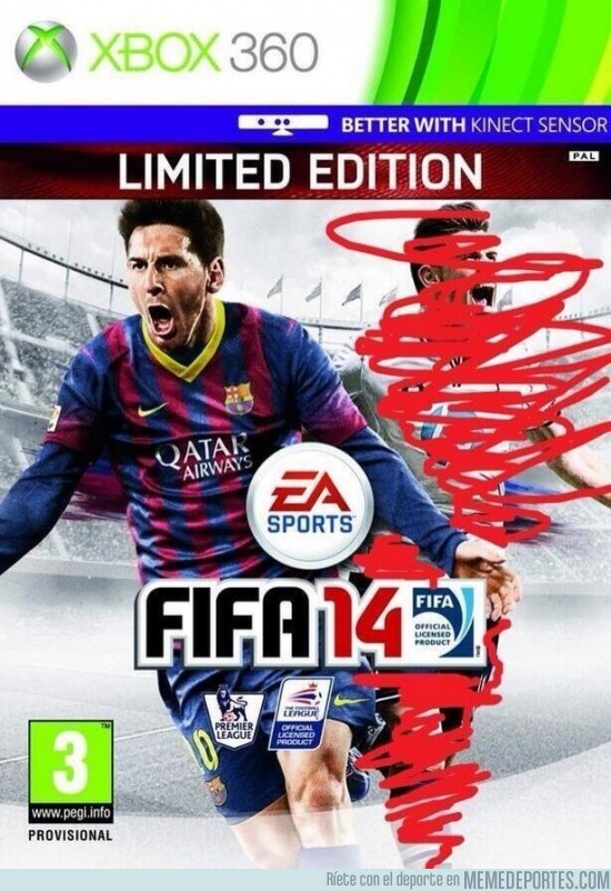 182780 - Ésta es la solución de EA para su portada de FIFA14 por @Juezcentral
