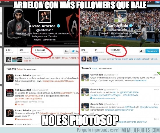 185293 - Arbeloa con más followers que Bale