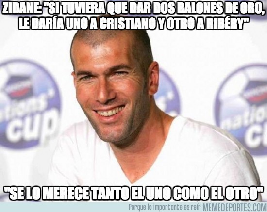 187058 - ¿Y a Messi dónde lo dejas? Se te notan los colores, Zizou