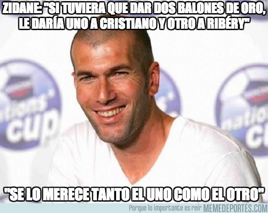 187058 - ¿Y a Messi dónde lo dejas? Se te notan los colores, Zizou