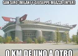 Enlace a San Siro (Milan) y Giuseppe Meazza (Inter)