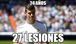 Enlace a Gareth Bale: 24 años / 27 lesiones