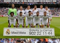 Enlace a Jugadores del Málaga y del Real Madrid jugaron con un brazalete rosa