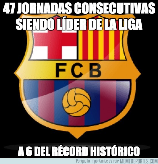 200133 - El Barça 47 jornadas consecutivas siendo líder de La Liga