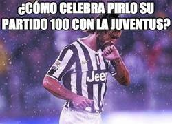 Enlace a ¿Cómo celebra Pirlo su partido 100 con la Juventus?