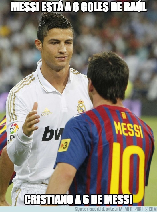 204977 - Messi está a 6 goles de Raúl