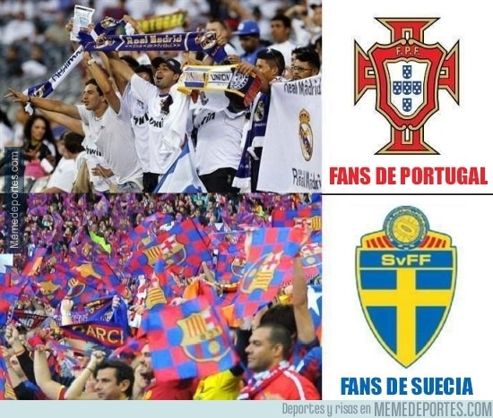 210054 - Fans de Portugal y fans de Suecia