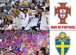 Enlace a Fans de Portugal y fans de Suecia