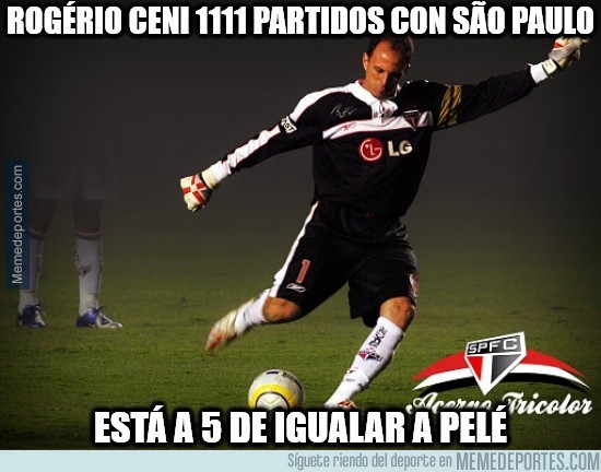 213200 - Rogério Ceni 1111 partidos con São Paulo