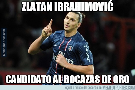 219504 - Zlatan Ibrahimović, candidato al bocazas de oro
