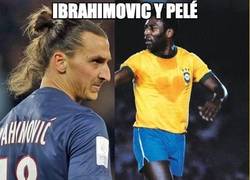 Enlace a Ibrahimovic y Pelé