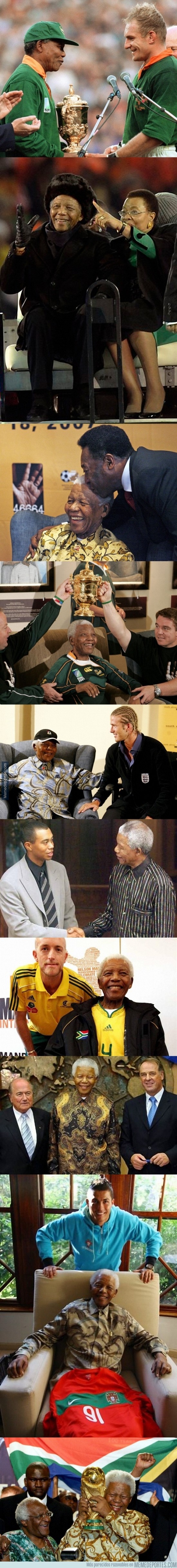 221782 - Nelson Mandela, un apasionado del deporte. Sus encuentros más épicos