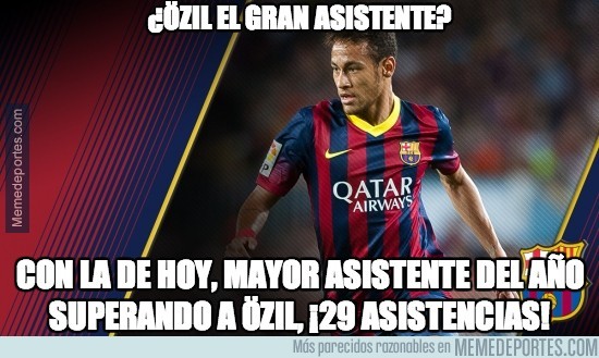 225982 - El rey de las asistencias no es Özil, es Neymar