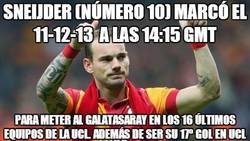 Enlace a Sneijder y la profecía numérica