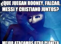 Enlace a ¿Que juegan Rooney, Falcao, Messi y Cristiano juntos?