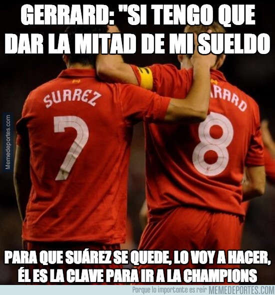 231476 - Gerrard, el primer fan de Luis Suárez