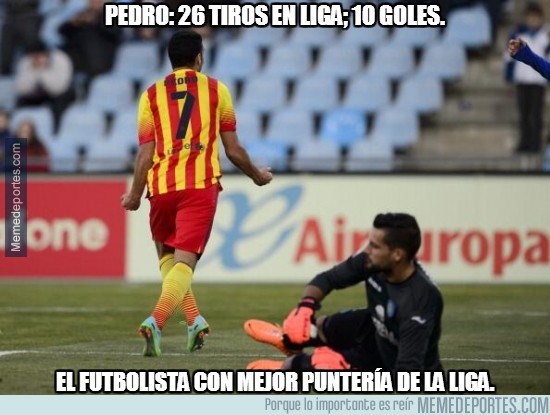 232719 - Pedro: 26 tiros en Liga; 10 goles
