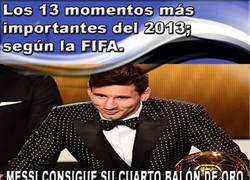 Enlace a Los 13 momentos más importantes del 2013, según la FIFA ¿estás de acuerdo?