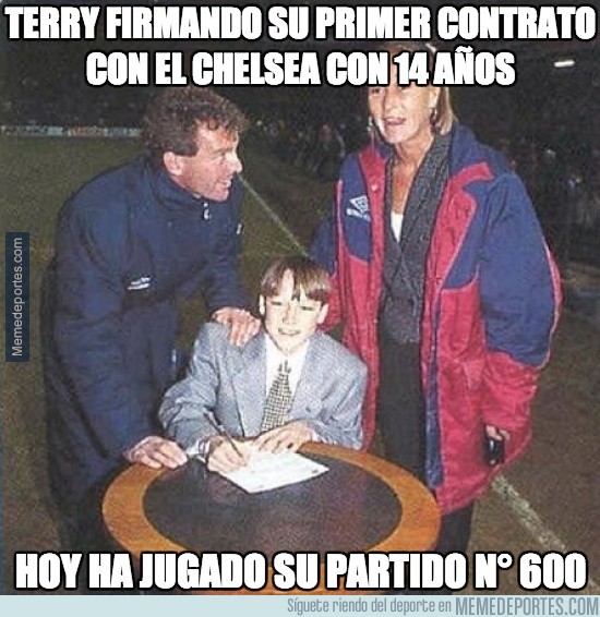 236129 - Terry firmando su primer contrato con el chelsea con 14 años