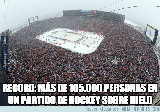 238954 - Record: más de 105.000 personas en un partido de Hockey sobre hielo