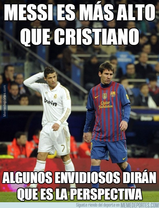 241367 - Messi es más alto que Cristiano